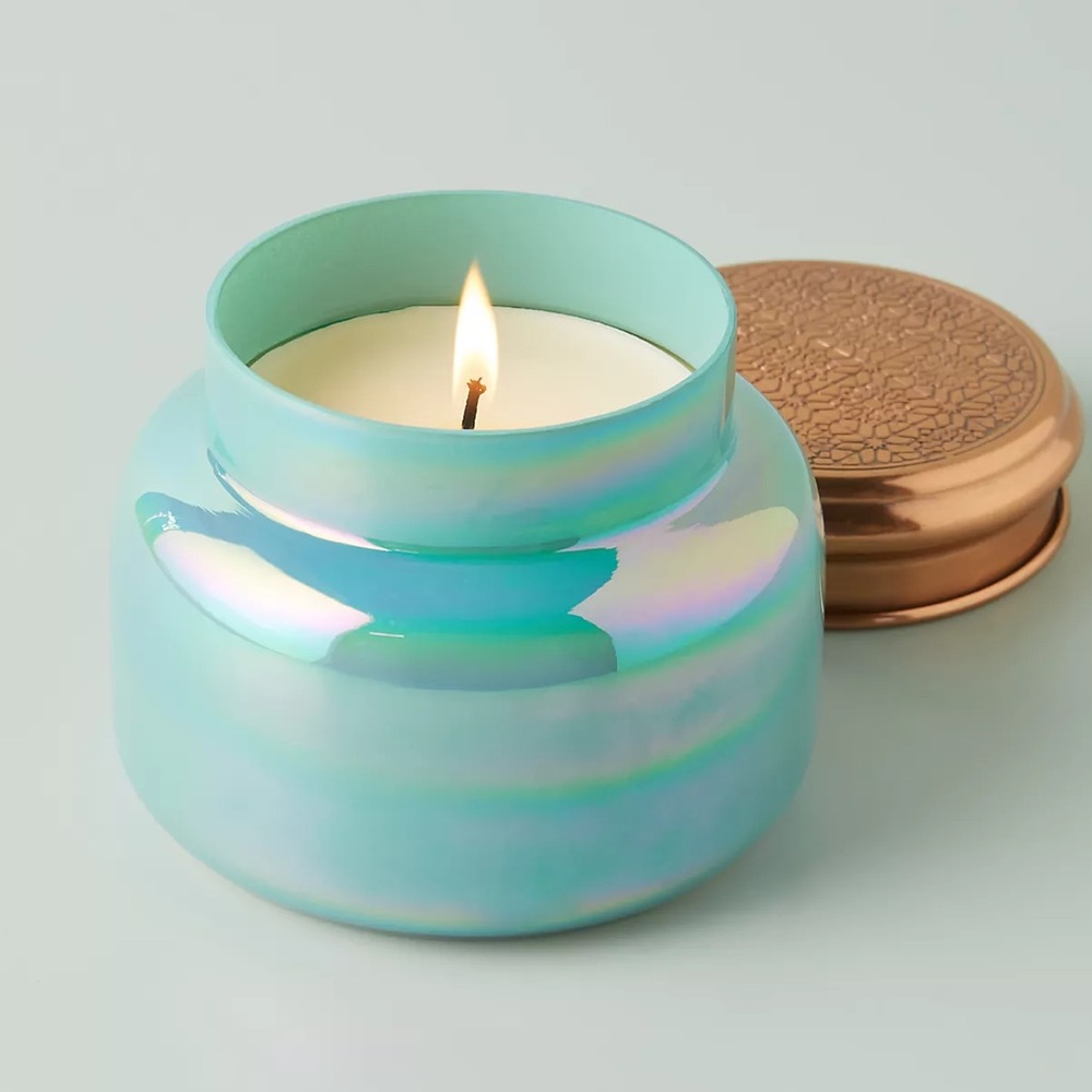 Anthropologie Capri Blue Iridescent Jar Candle Lola Blossom 19 oz